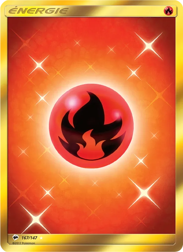 Carte Pokémon Énergie Feu de l'extension Ombres Ardentes