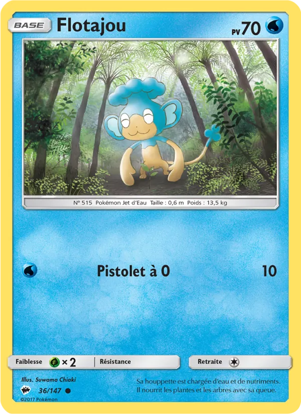 Carte Pokémon Flotajou de l'extension Ombres Ardentes