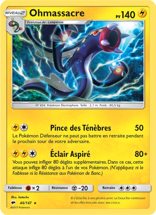 Carte Pokémon Ohmassacre de l'extension Ombres Ardentes