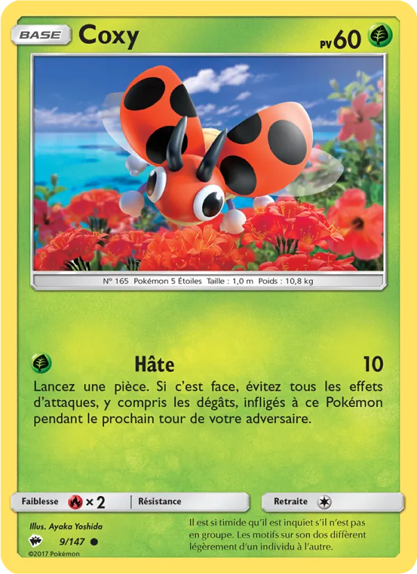 Carte Pokémon Coxy de l'extension Ombres Ardentes