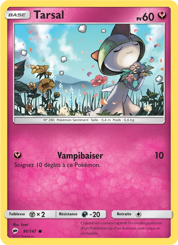 Carte Pokémon Tarsal de l'extension Ombres Ardentes