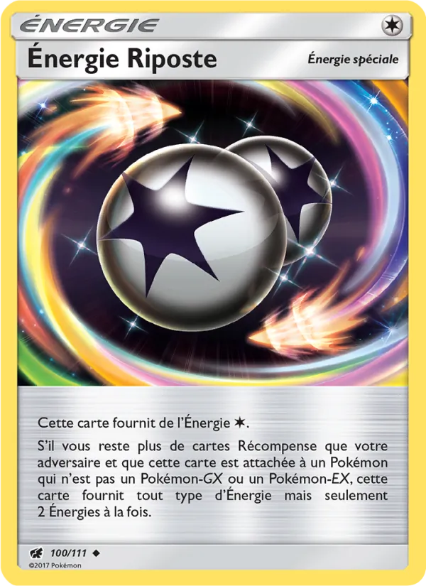 Carte Pokémon Énergie Riposte de l'extension Invasion Carmin