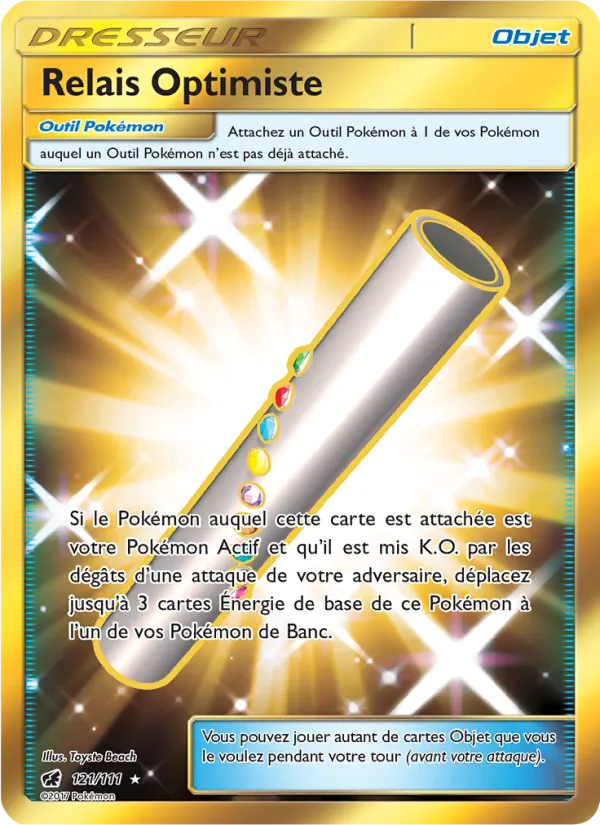 Carte Pokémon Relais Optimiste de l'extension Invasion Carmin
