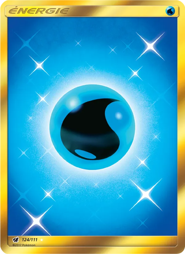 Carte Pokémon Énergie Eau de l'extension Invasion Carmin