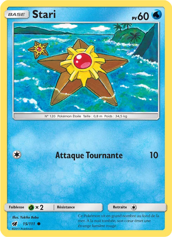Carte Pokémon Stari de l'extension Invasion Carmin