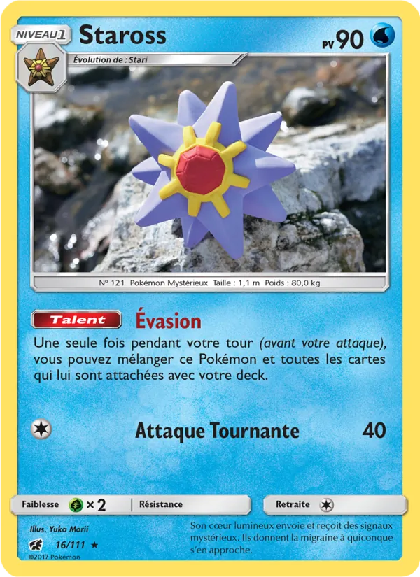 Carte Pokémon Staross de l'extension Invasion Carmin