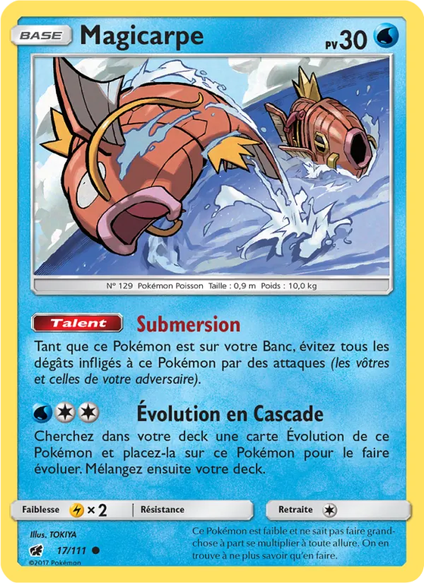 Carte Pokémon Magicarpe de l'extension Invasion Carmin
