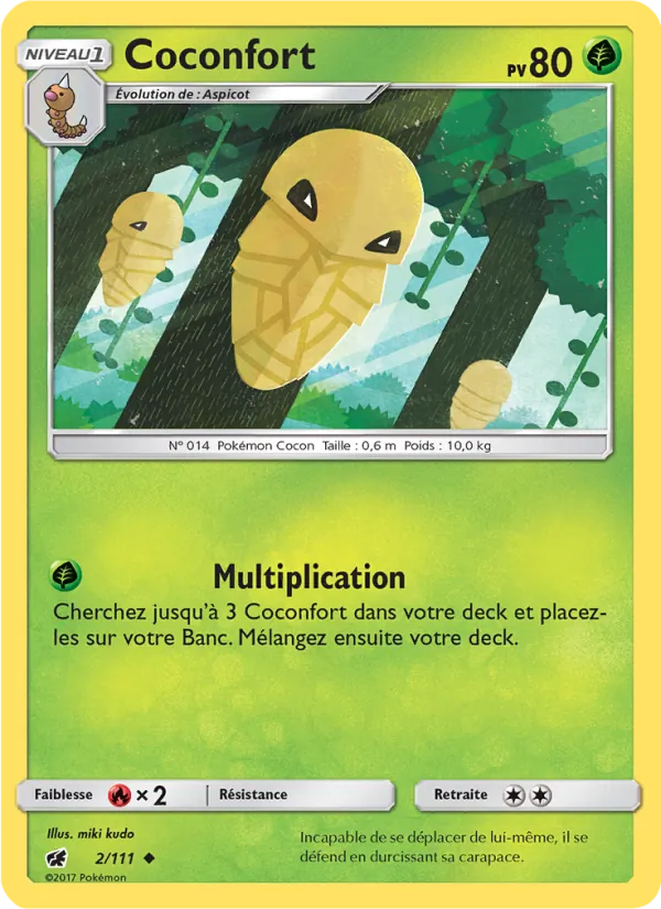 Carte Pokémon Coconfort de l'extension Invasion Carmin