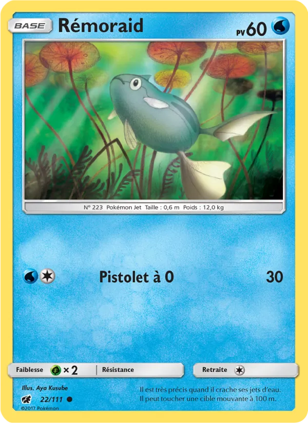 Carte Pokémon Rémoraid de l'extension Invasion Carmin