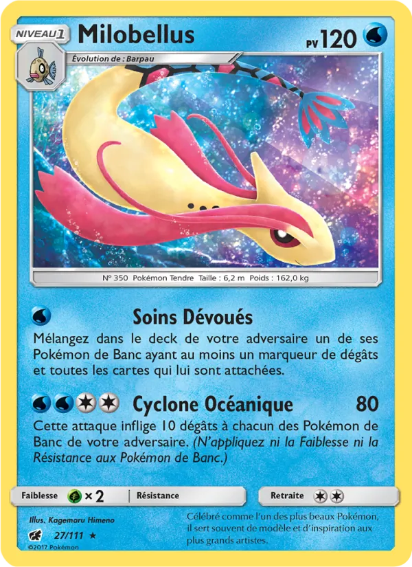 Carte Pokémon Milobellus de l'extension Invasion Carmin