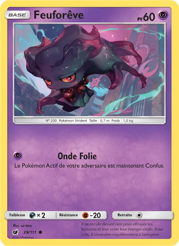 Carte Pokémon Feuforêve de l'extension Invasion Carmin