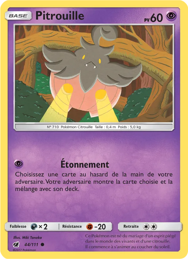 Carte Pokémon Pitrouille de l'extension Invasion Carmin