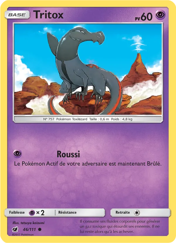 Carte Pokémon Tritox de l'extension Invasion Carmin