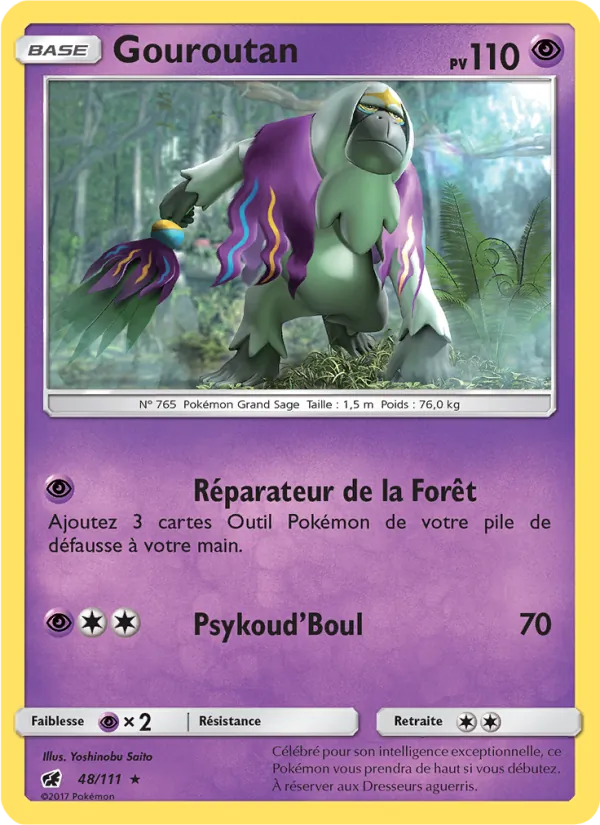 Carte Pokémon Gouroutan de l'extension Invasion Carmin