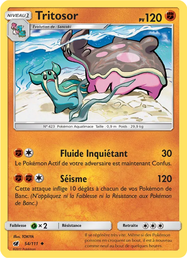 Carte Pokémon Tritosor de l'extension Invasion Carmin