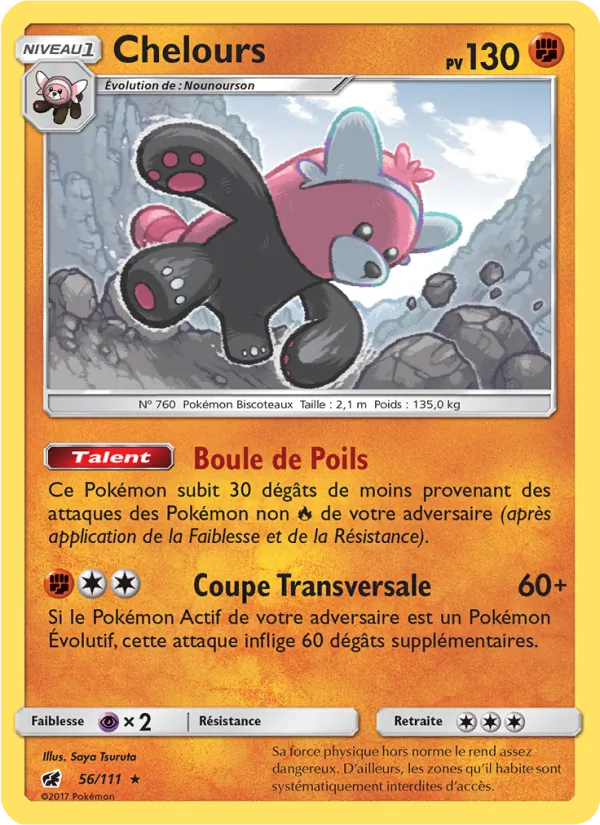 Carte Pokémon Chelours de l'extension Invasion Carmin