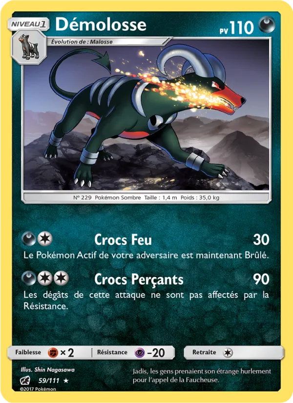 Carte Pokémon Démolosse de l'extension Invasion Carmin