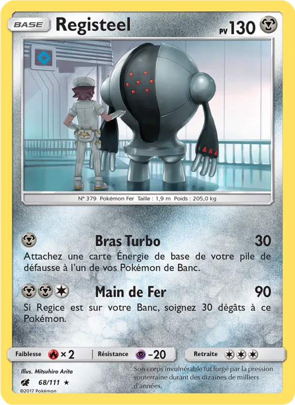 Carte Pokémon Registeel de l'extension Invasion Carmin