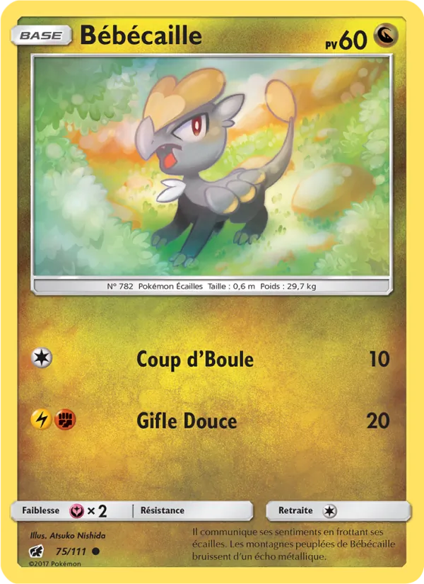 Carte Pokémon Bébécaille de l'extension Invasion Carmin