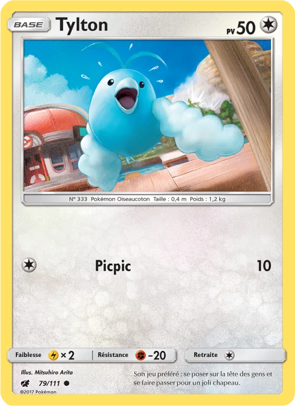 Carte Pokémon Tylton de l'extension Invasion Carmin