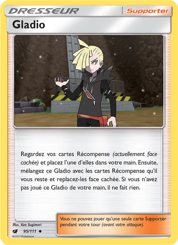 Carte Pokémon Gladio de l'extension Invasion Carmin