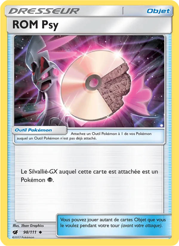 Carte Pokémon ROM Psy de l'extension Invasion Carmin