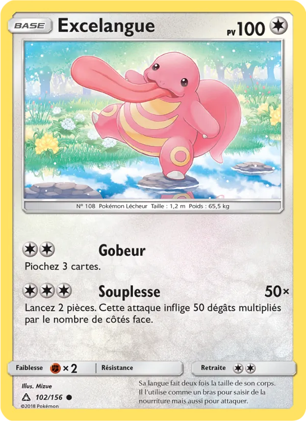Carte Pokémon Excelangue de l'extension Ultra-Prisme