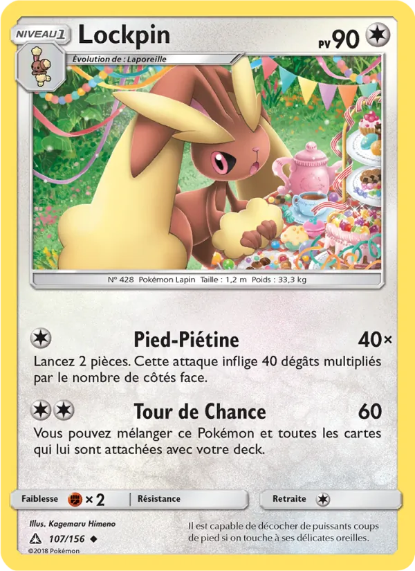 Carte Pokémon Lockpin de l'extension Ultra-Prisme