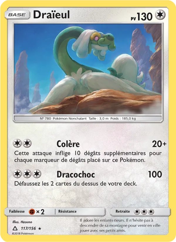 Carte Pokémon Draïeul de l'extension Ultra-Prisme