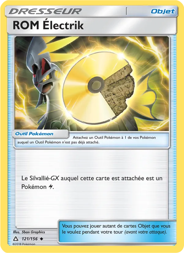 Carte Pokémon ROM Électrik de l'extension Ultra-Prisme
