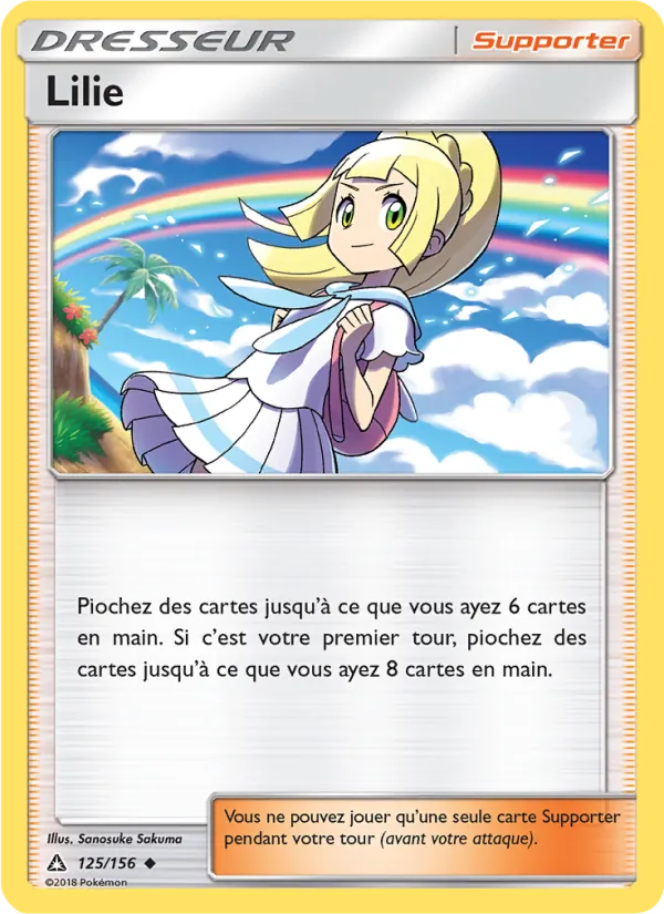 Carte Pokémon Lilie de l'extension Ultra-Prisme