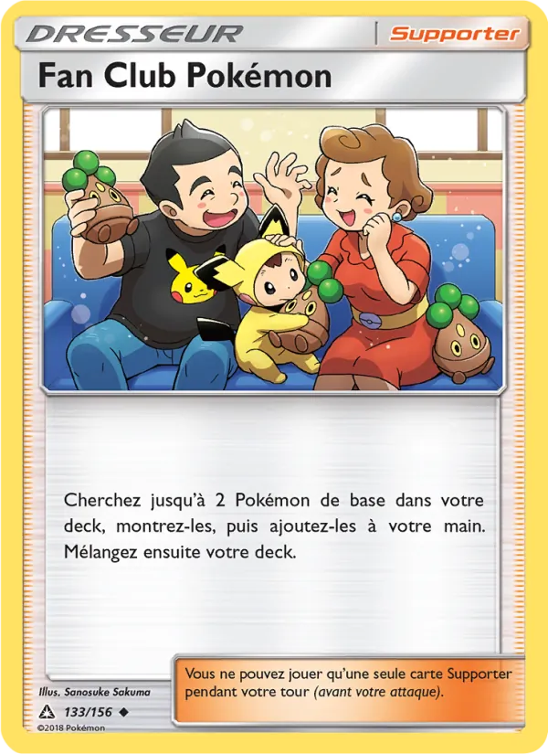 Carte Pokémon Fan Club Pokémon de l'extension Ultra-Prisme
