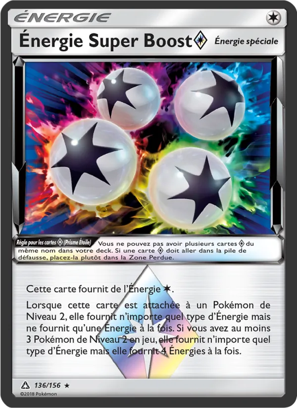 Carte Pokémon Énergie Super Boost ◇ de l'extension Ultra-Prisme