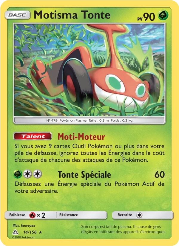 Carte Pokémon Motisma Tonte de l'extension Ultra-Prisme