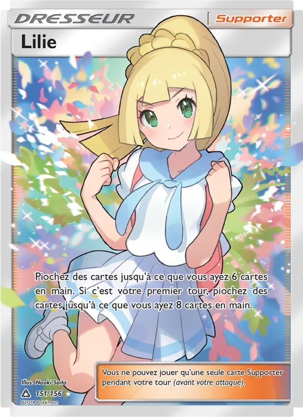 Carte Pokémon Lilie de l'extension Ultra-Prisme
