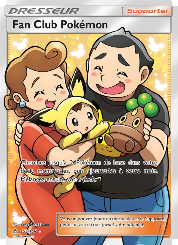 Carte Pokémon Fan Club Pokémon de l'extension Ultra-Prisme