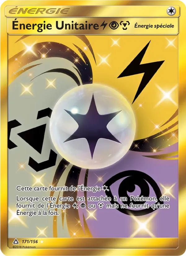 Carte Pokémon Énergie Unitaire LightningPsychicMetal de l'extension Ultra-Prisme