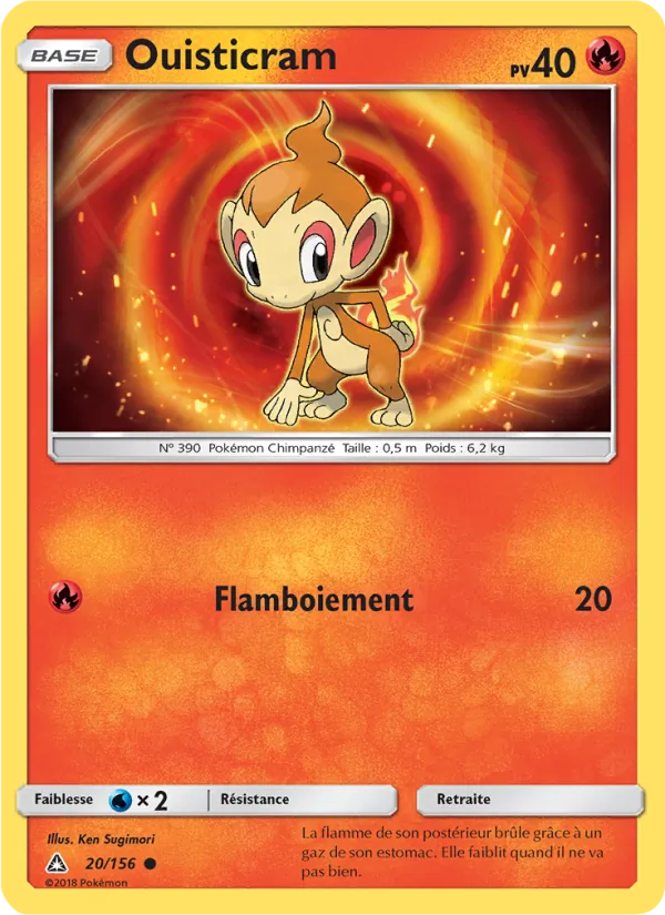 Carte Pokémon Ouisticram de l'extension Ultra-Prisme