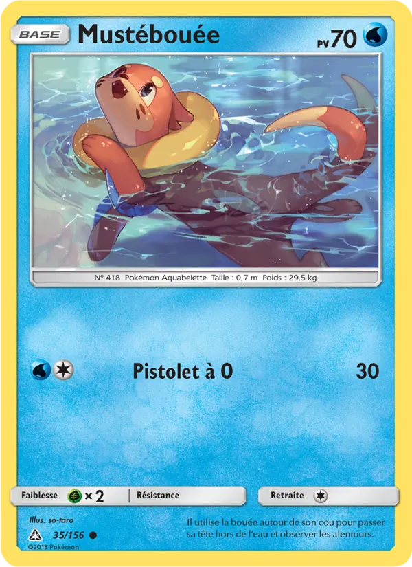 Carte Pokémon Mustébouée de l'extension Ultra-Prisme