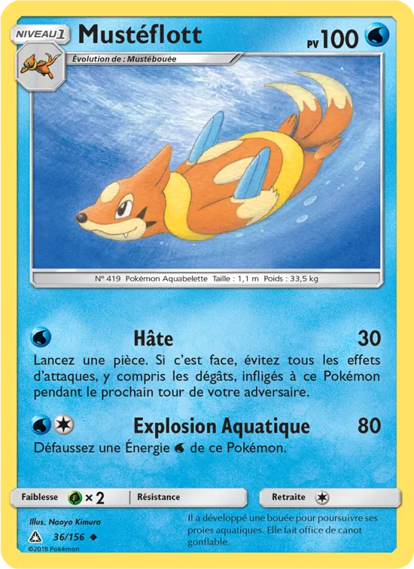 Carte Pokémon Mustéflott de l'extension Ultra-Prisme