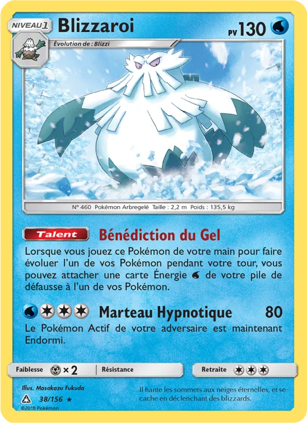 Carte Pokémon Blizzaroi de l'extension Ultra-Prisme