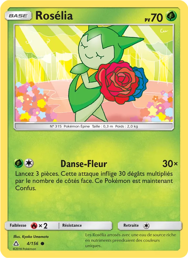 Carte Pokémon Rosélia de l'extension Ultra-Prisme