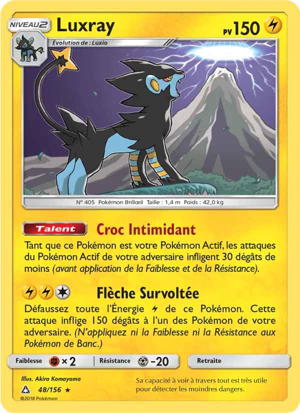 Carte Pokémon Luxray de l'extension Ultra-Prisme