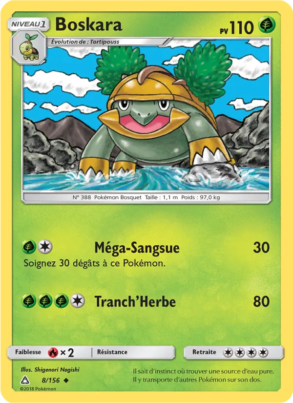 Carte Pokémon Boskara de l'extension Ultra-Prisme