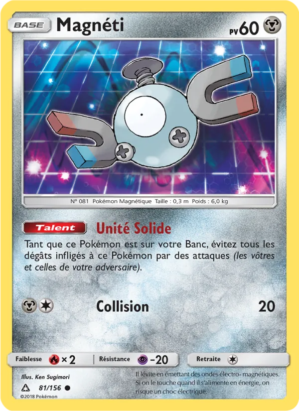 Carte Pokémon Magnéti de l'extension Ultra-Prisme