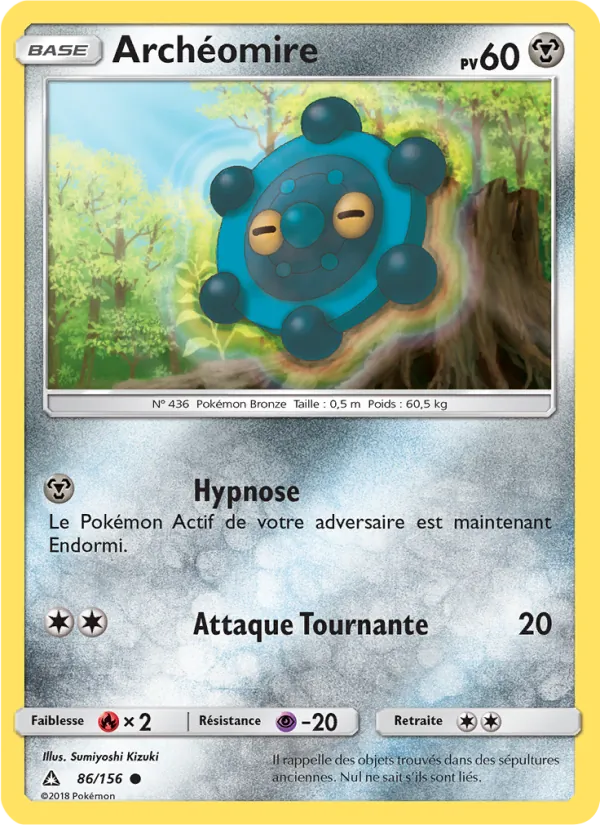 Carte Pokémon Archéomire de l'extension Ultra-Prisme