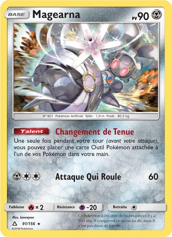 Carte Pokémon Magearna de l'extension Ultra-Prisme