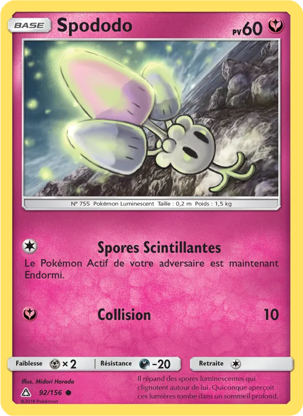 Carte Pokémon Spododo de l'extension Ultra-Prisme