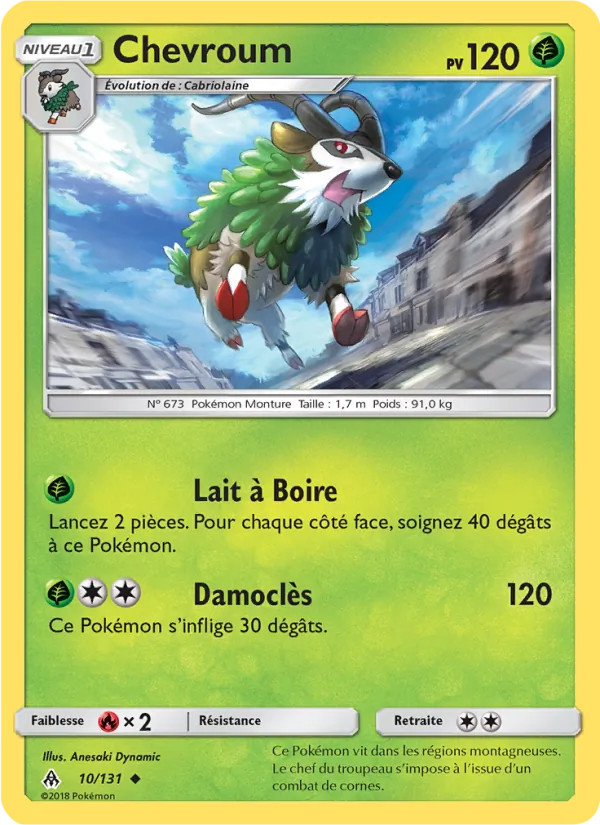 Carte Pokémon Chevroum de l'extension Lumière Interdite