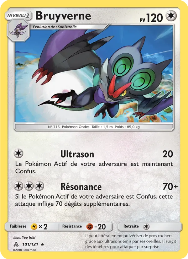 Carte Pokémon Bruyverne de l'extension Lumière Interdite